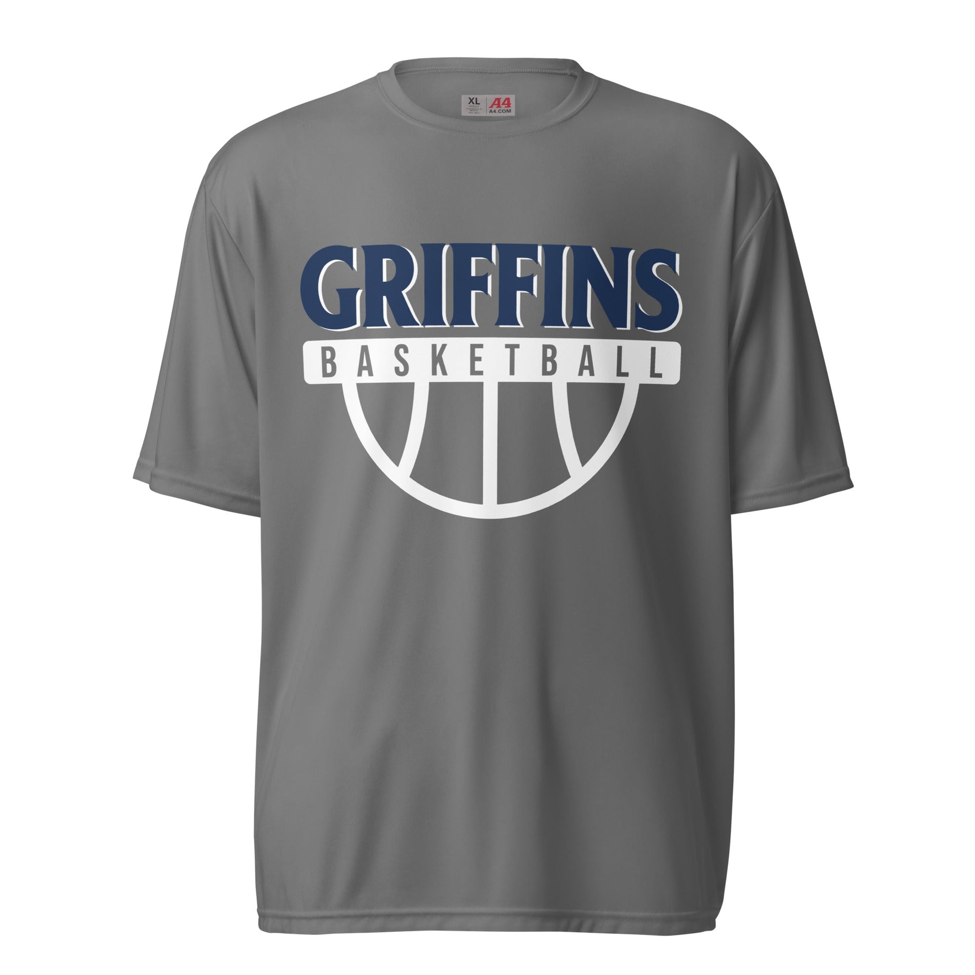 Active | Moisture Wicking Shirt | Arma Dei Academy Basketball | Griffins Basketball Logo