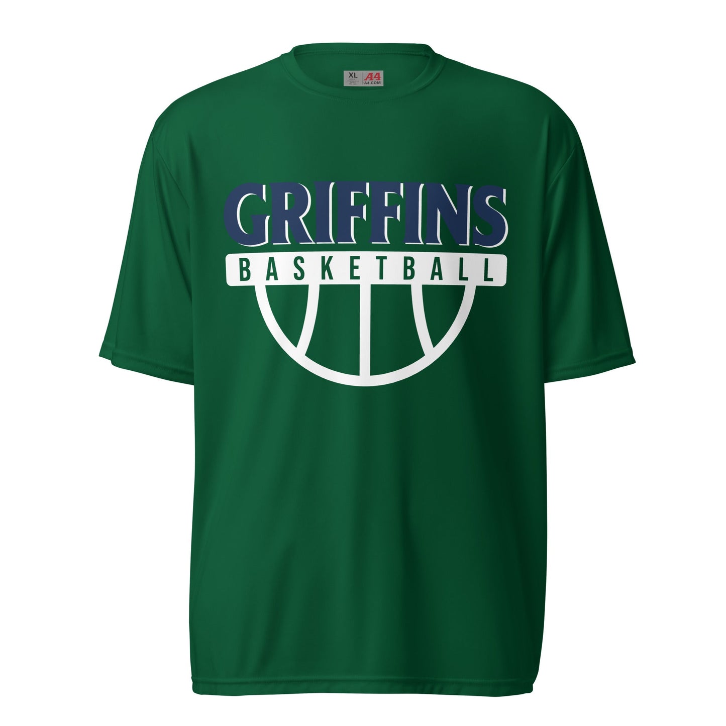 Active | Moisture Wicking Shirt | Arma Dei Academy Basketball | Griffins Basketball Logo