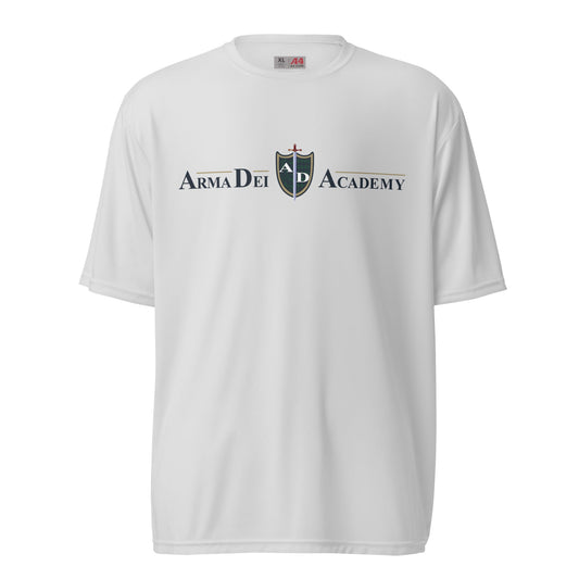 Active | Moisture Wicking Shirt | Arma Dei Academy | Text Shield Logo