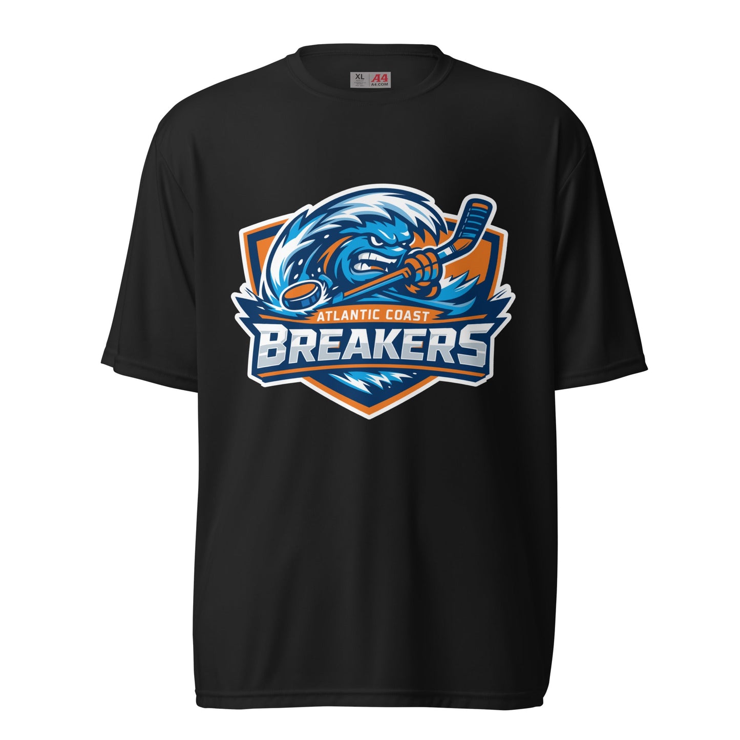 Active | Moisture Wicking Shirt | Atlantic Coast Breakers Hockey | Mascot Shield Logo