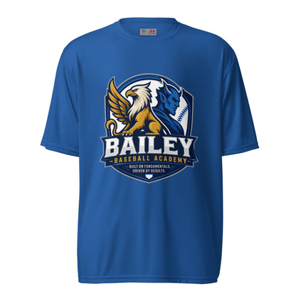 Active | Moisture Wicking Shirt | Bailey Baseball Academy | Shield Logo