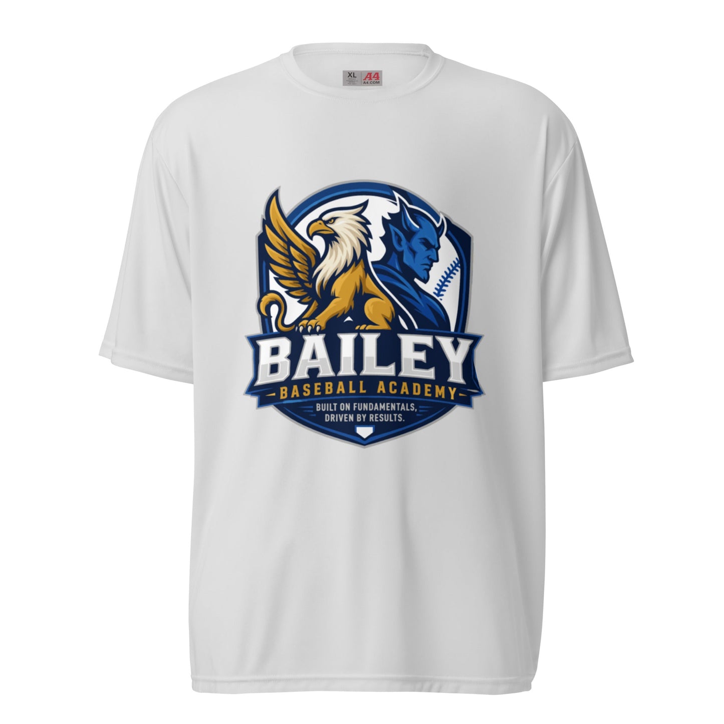 Active | Moisture Wicking Shirt | Bailey Baseball Academy | Shield Logo