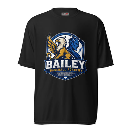 Active | Moisture Wicking Shirt | Bailey Baseball Academy | Shield Logo