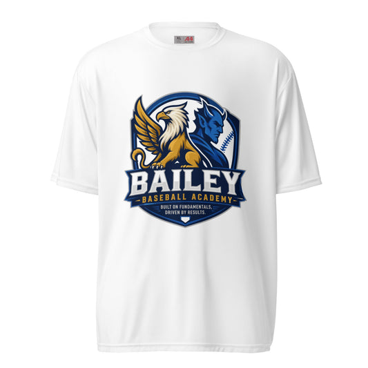 Active | Moisture Wicking Shirt | Bailey Baseball Academy | Shield Logo