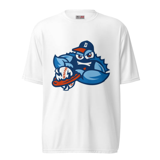 Active | Moisture Wicking Shirt | Bellport BlueClaws | Mascot Logo
