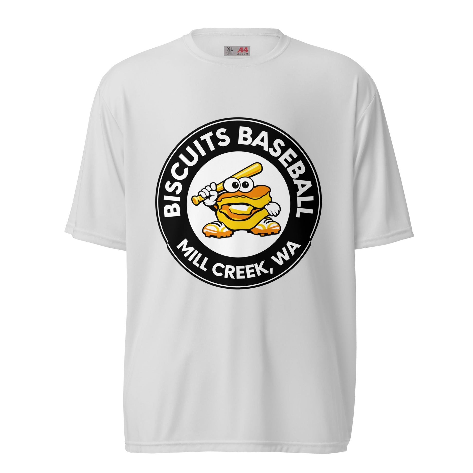 Active | Moisture Wicking Shirt | Biscuits Baseball MCLL | Mascot Logo