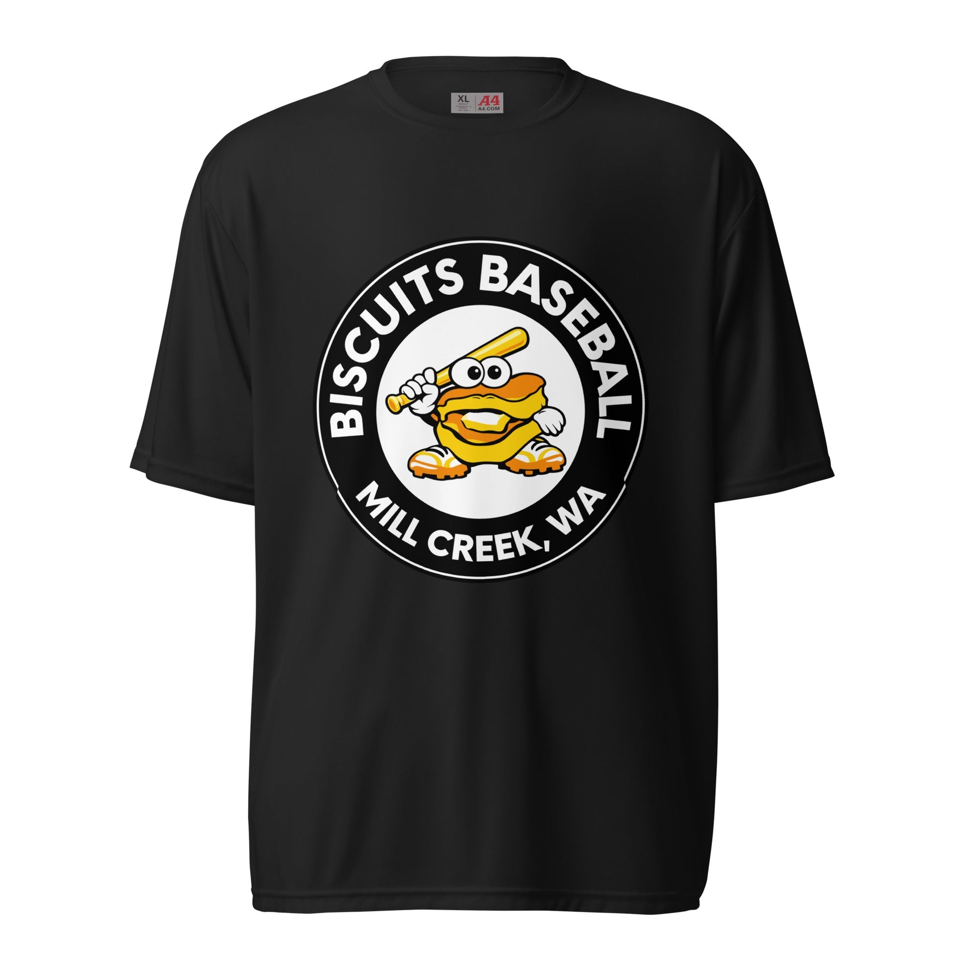 Active | Moisture Wicking Shirt | Biscuits Baseball MCLL | Mascot Logo