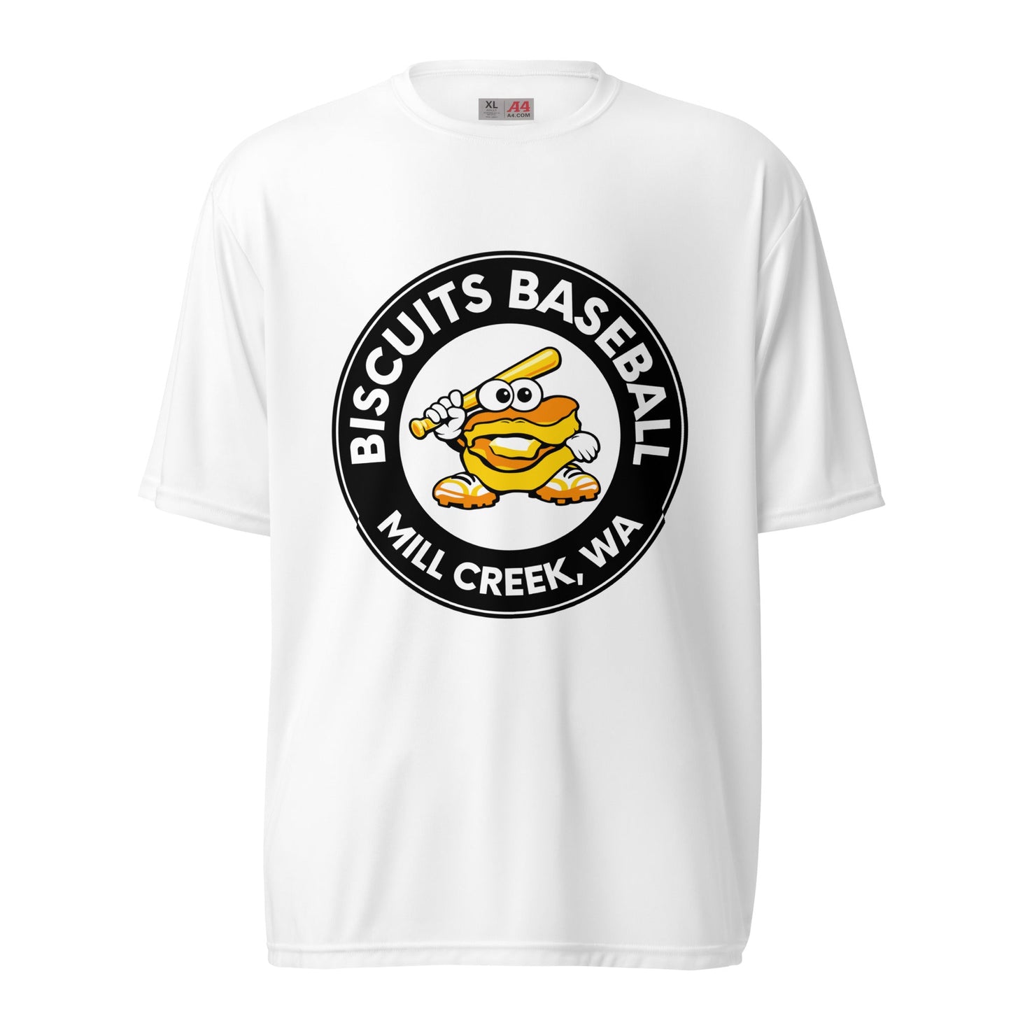 Active | Moisture Wicking Shirt | Biscuits Baseball MCLL | Mascot Logo