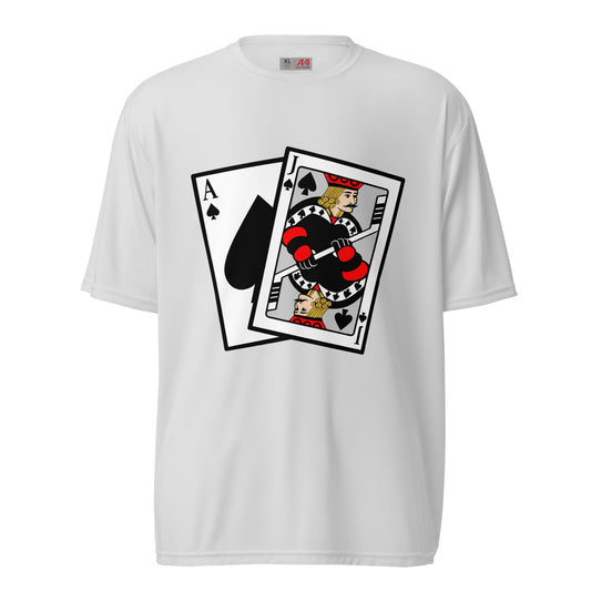 Active | Moisture Wicking Shirt | Blackjack’s Roller Hockey | Royal Spade Crest Logo