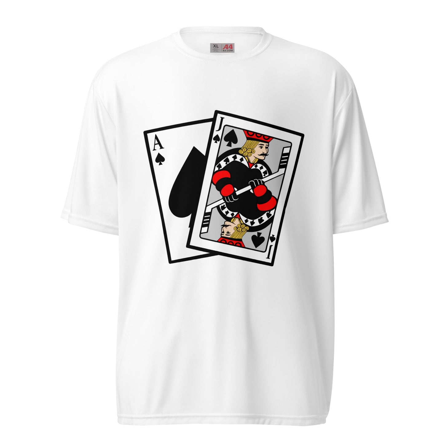 Active | Moisture Wicking Shirt | Blackjack’s Roller Hockey | Royal Spade Crest Logo