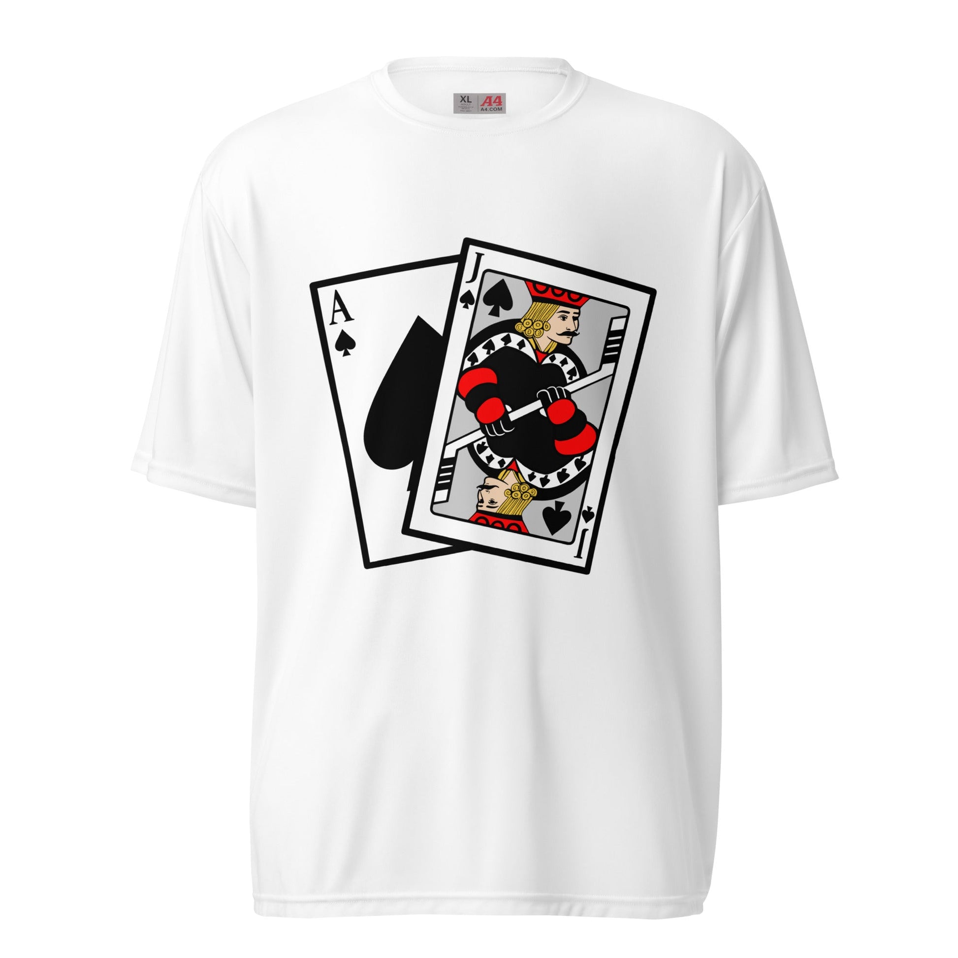 Active | Moisture Wicking Shirt | Blackjack’s Roller Hockey | Royal Spade Crest Logo