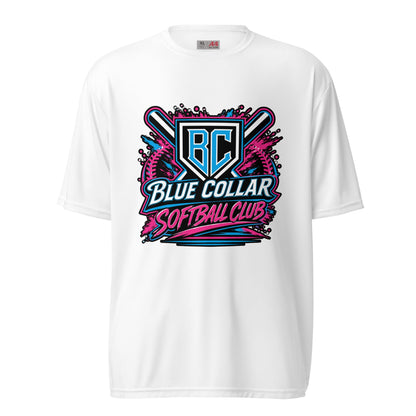 Active | Moisture Wicking Shirt | Blue Collar Softball 2034 | Athletics Logo