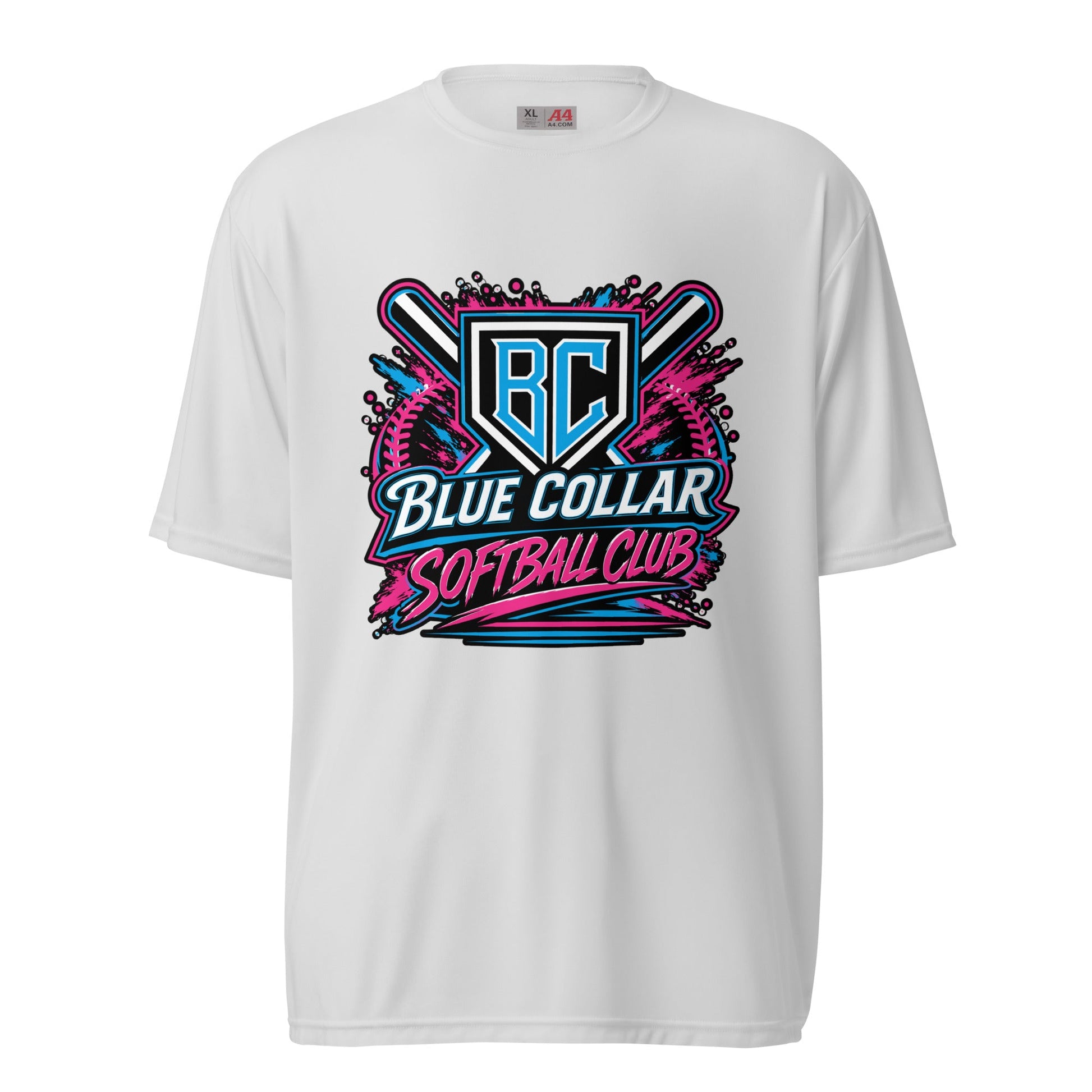Active | Moisture Wicking Shirt | Blue Collar Softball 2034 | Athletics Logo