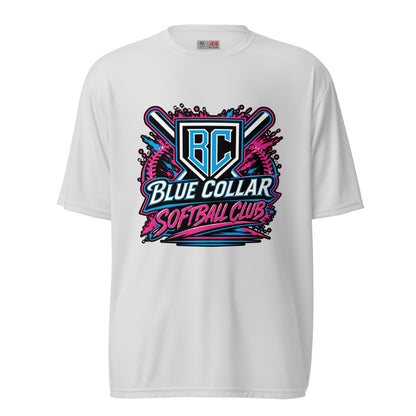 Active | Moisture Wicking Shirt | Blue Collar Softball 2034 | Athletics Logo