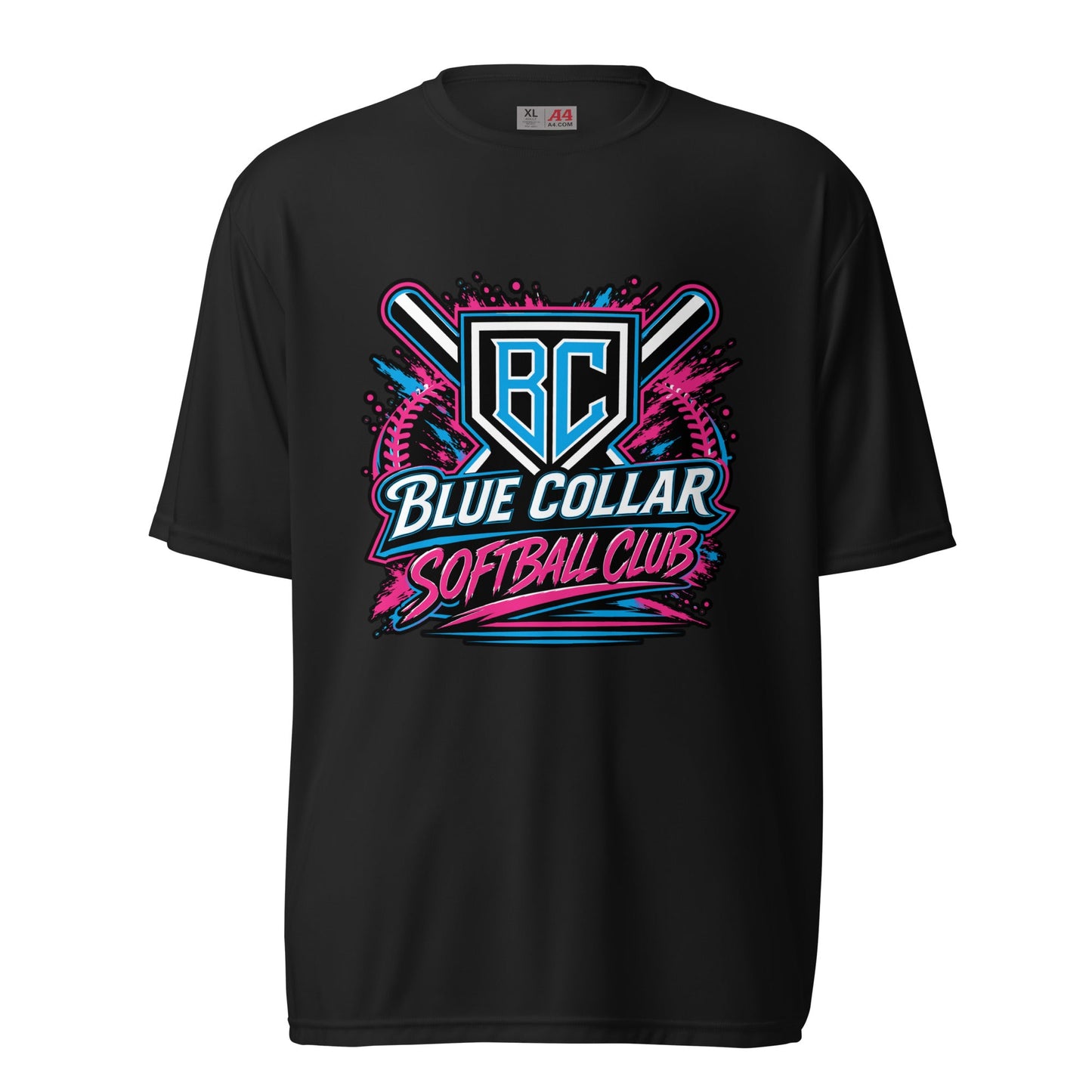 Active | Moisture Wicking Shirt | Blue Collar Softball 2034 | Athletics Logo