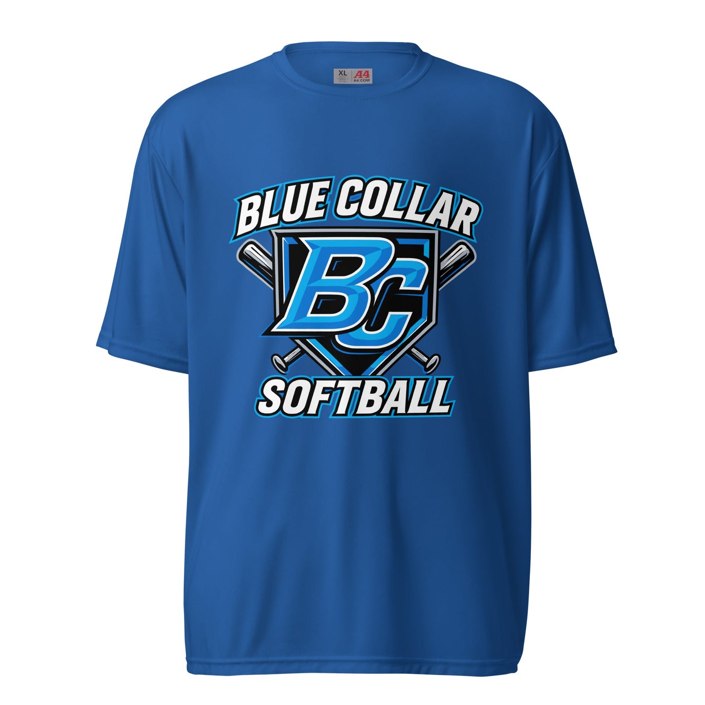 Active | Moisture Wicking Shirt | Blue Collar Softball 2034 | Shield Logo