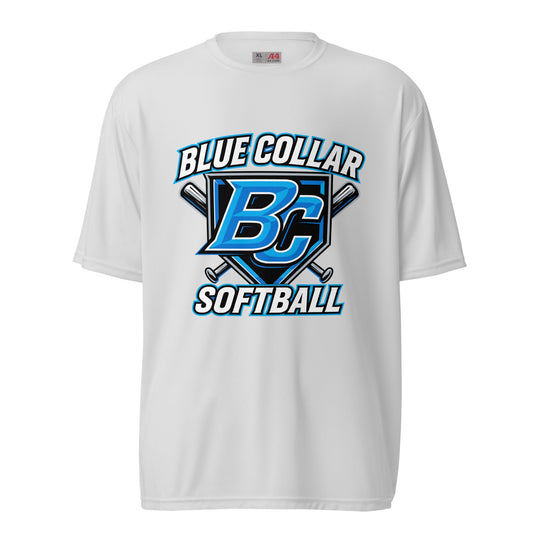Active | Moisture Wicking Shirt | Blue Collar Softball 2034 | Shield Logo