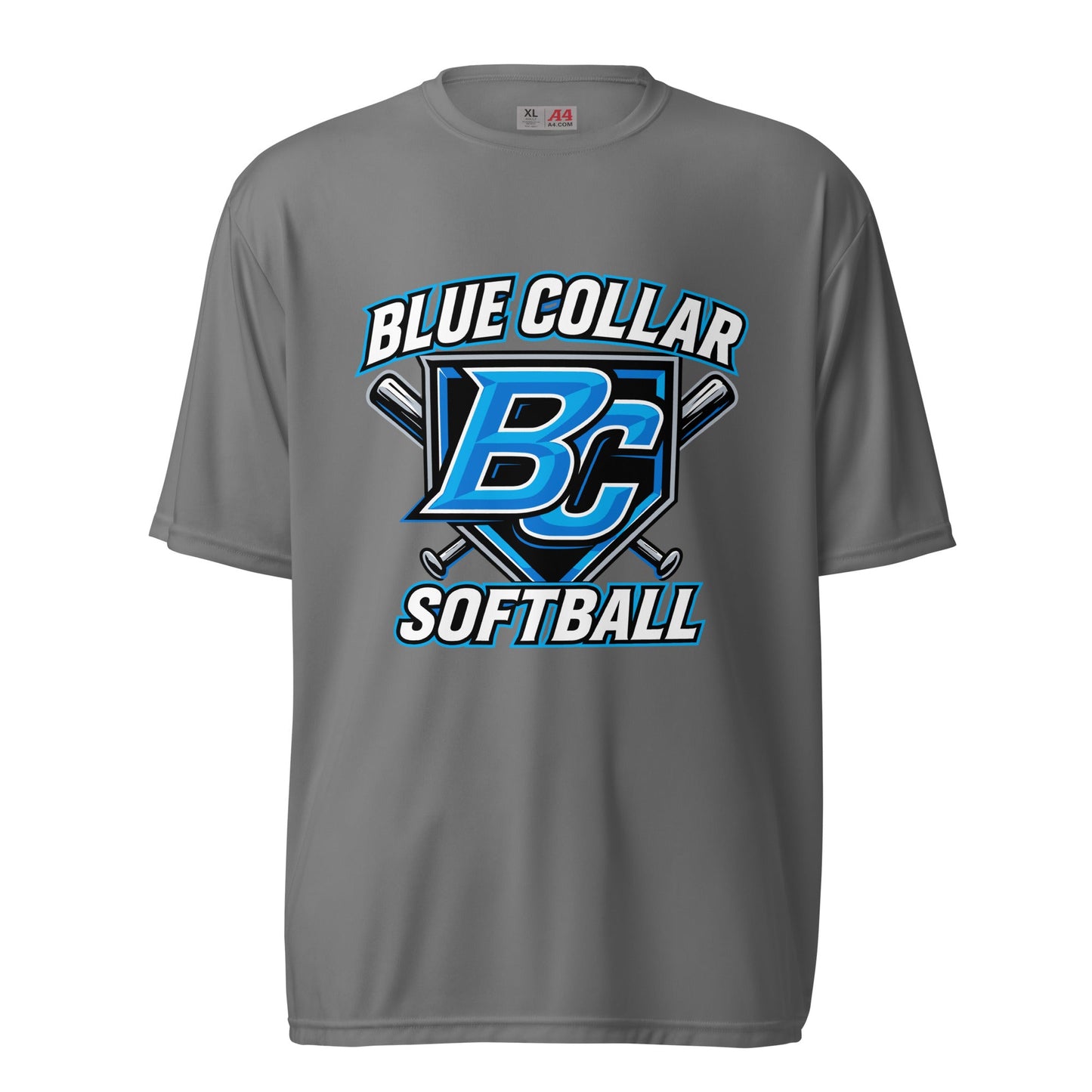 Active | Moisture Wicking Shirt | Blue Collar Softball 2034 | Shield Logo