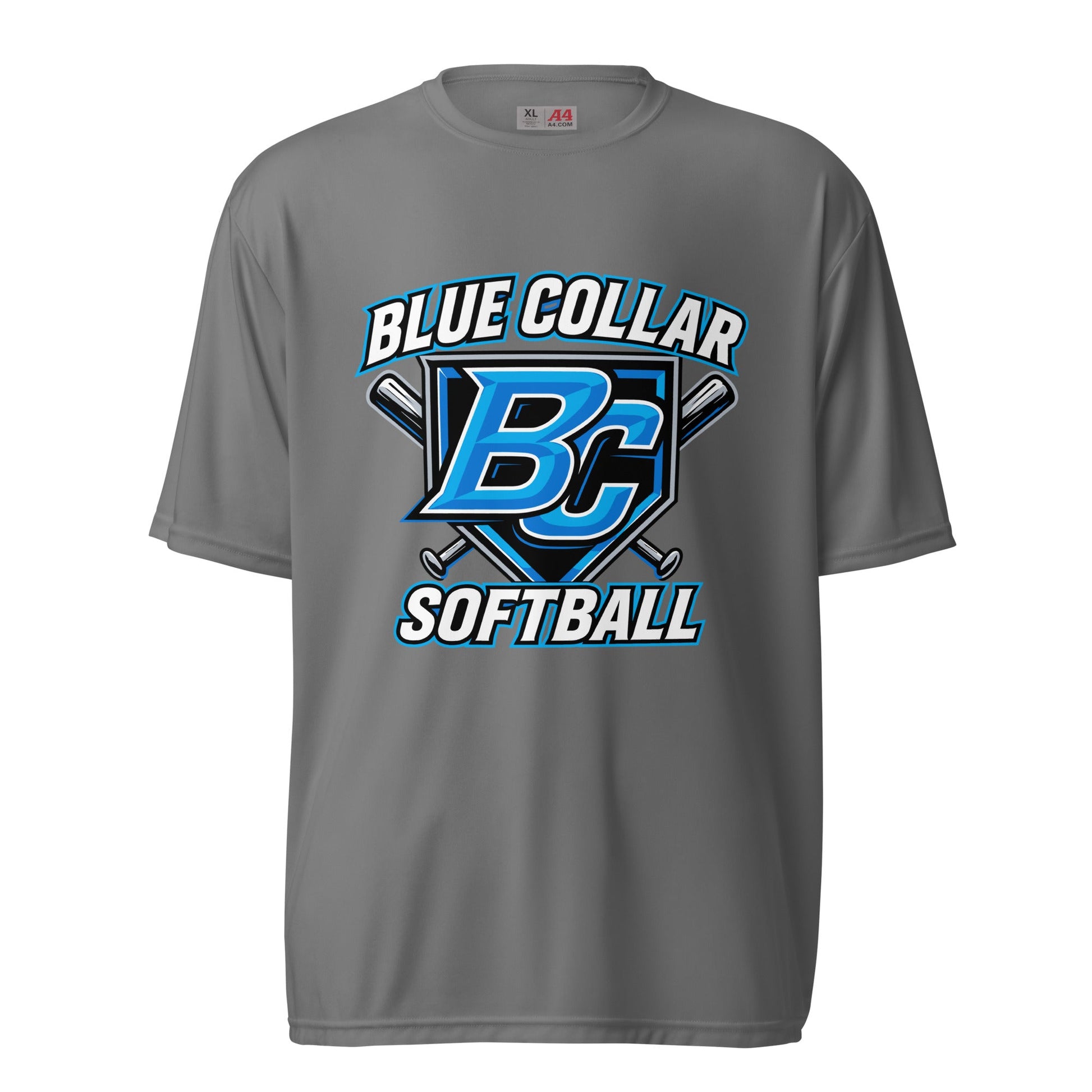 Active | Moisture Wicking Shirt | Blue Collar Softball 2034 | Shield Logo