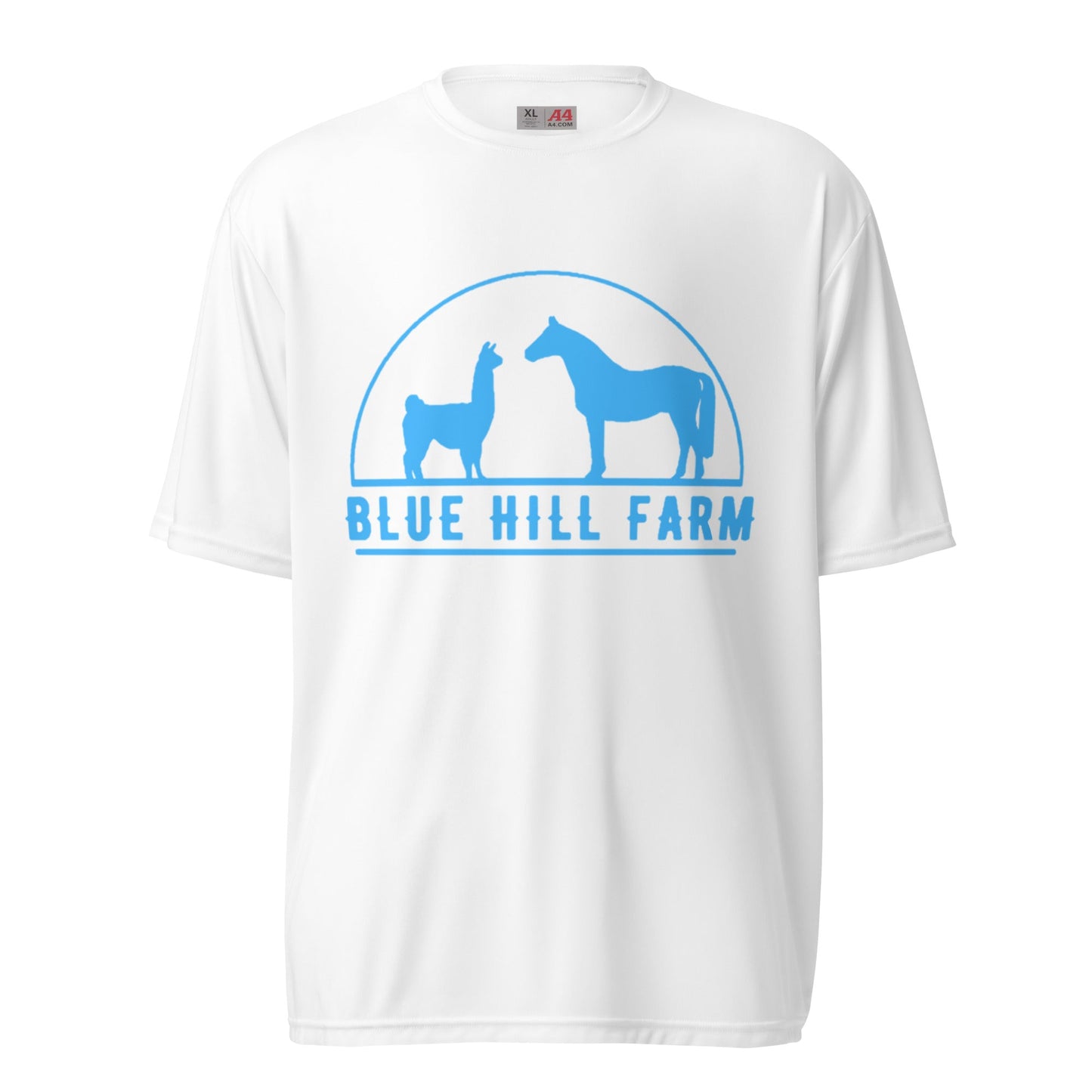 Active | Moisture Wicking Shirt | Blue Hill Farm | Emblem Logo