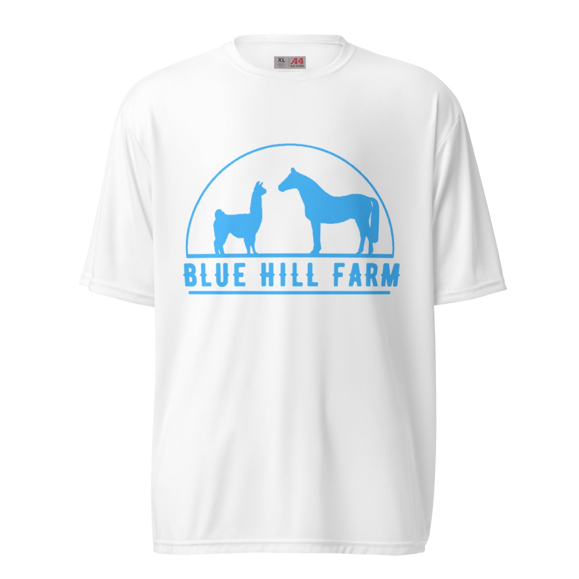 Active | Moisture Wicking Shirt | Blue Hill Farm | Emblem Logo