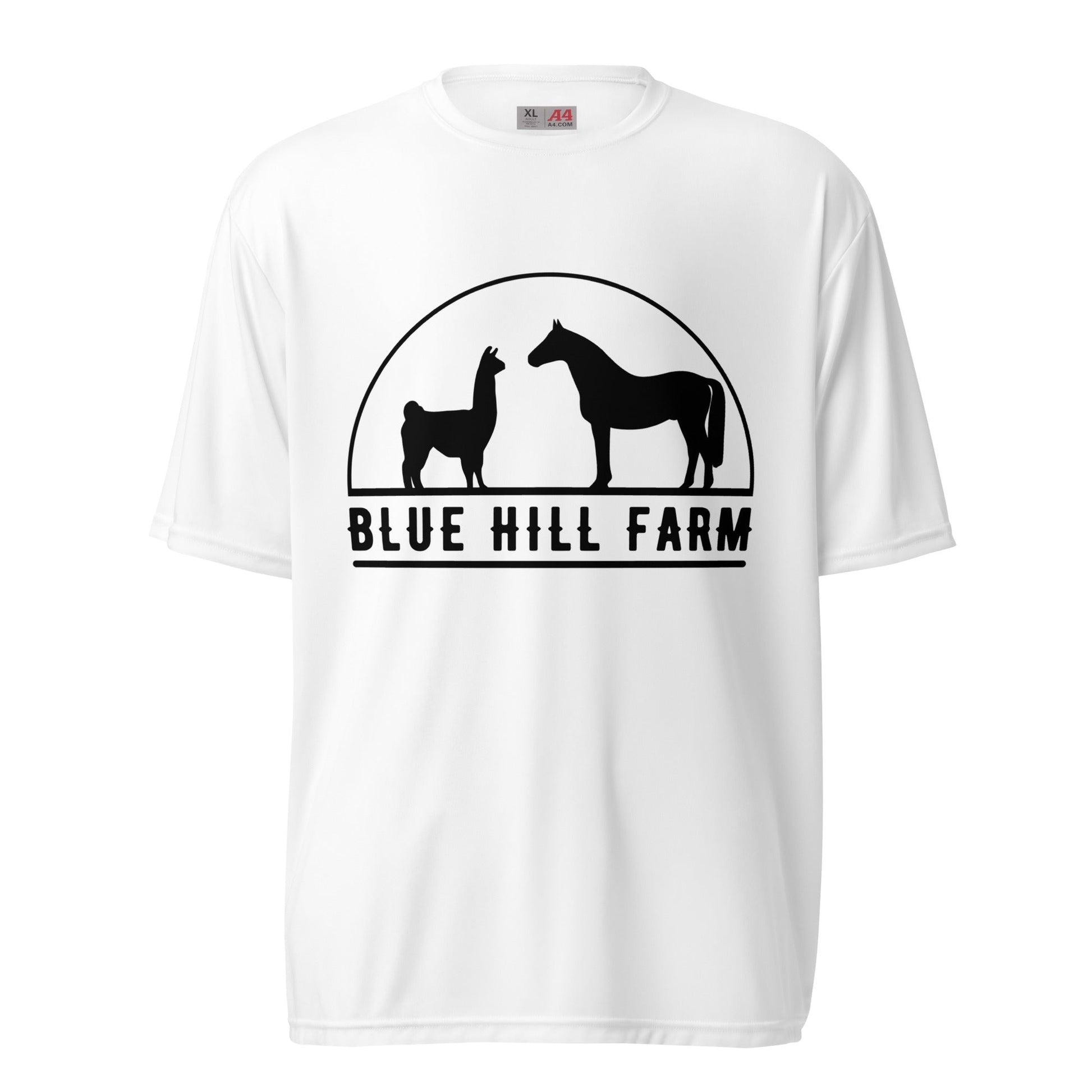Active | Moisture Wicking Shirt | Blue Hill Farm | Highland Silhouette Logo