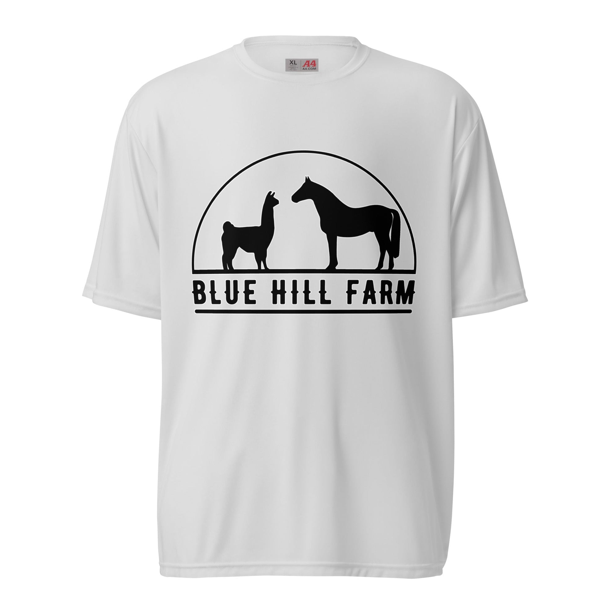 Active | Moisture Wicking Shirt | Blue Hill Farm | Highland Silhouette Logo