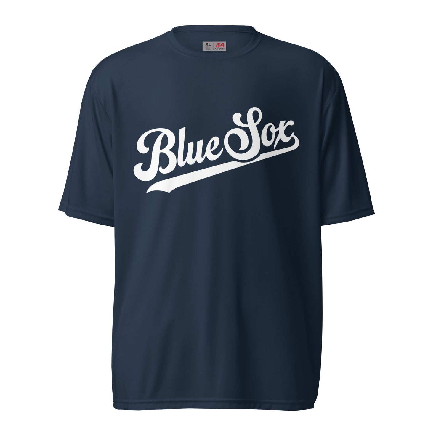Active | Moisture Wicking Shirt | Blue Sox | Script Logo