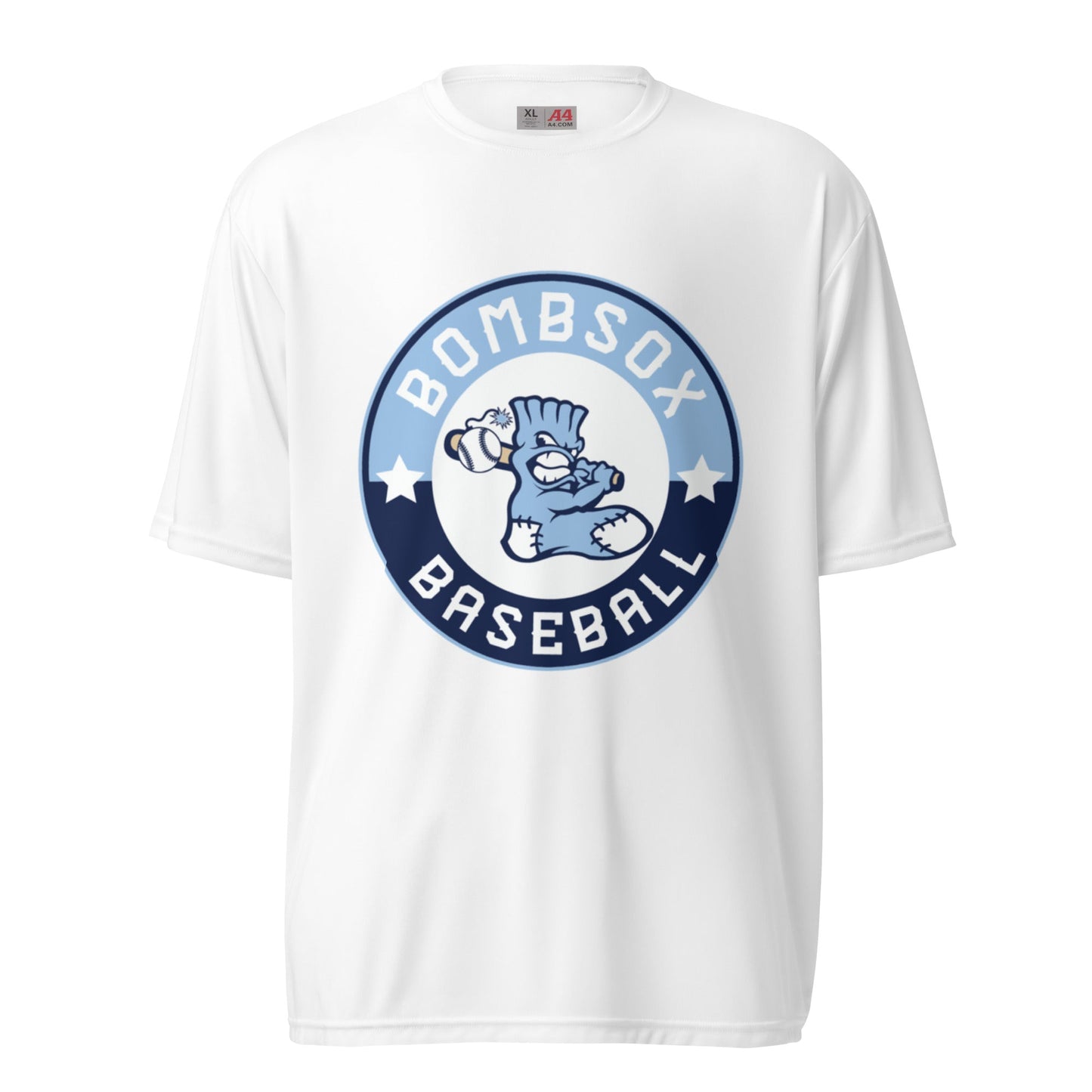 Active | Moisture Wicking Shirt | BombSox Baseball | Badge Logo