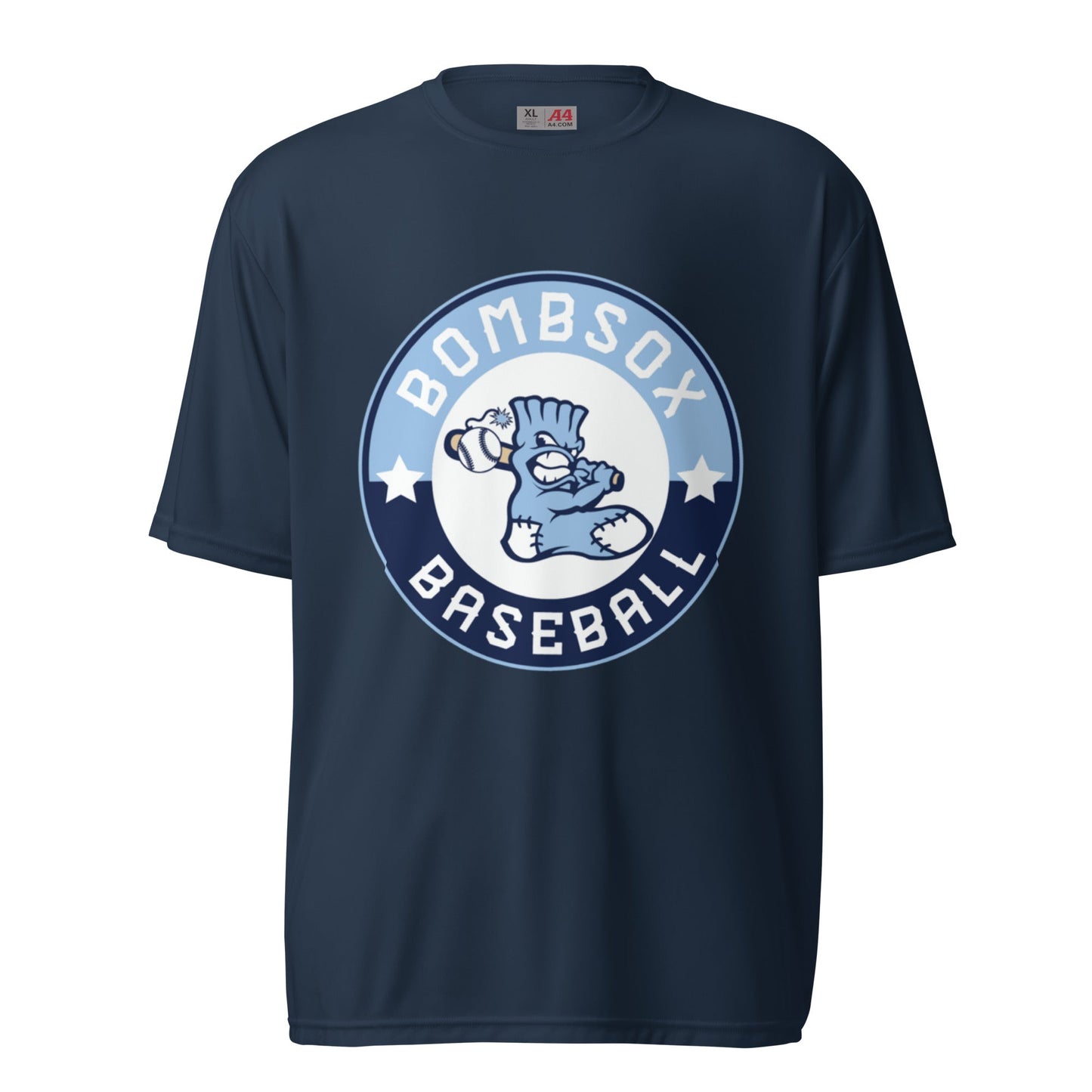 Active | Moisture Wicking Shirt | BombSox Baseball | Badge Logo