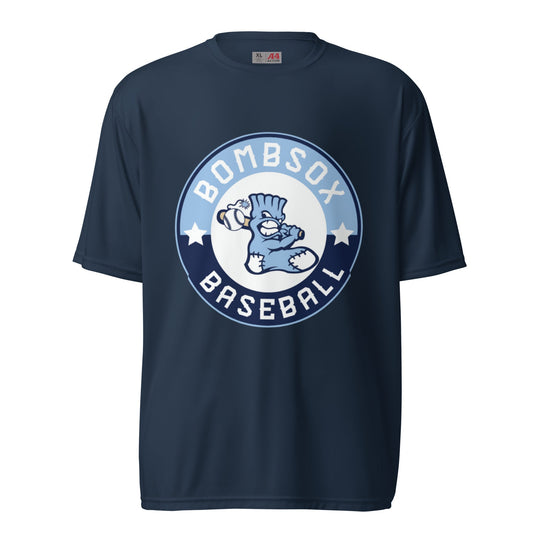 Active | Moisture Wicking Shirt | BombSox Baseball | Badge Logo