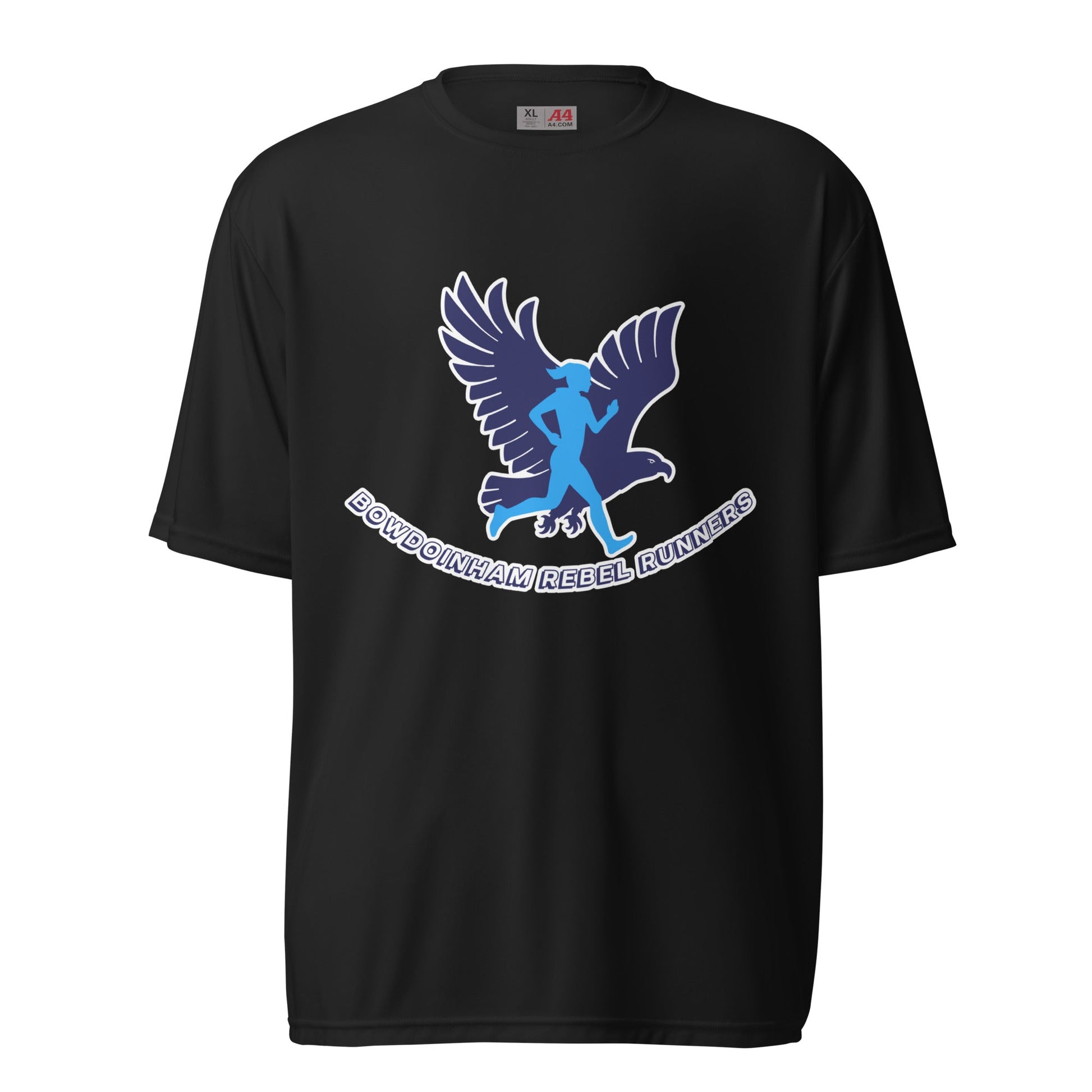 Active | Moisture Wicking Shirt | Bowdoinham Rebel Runners | Emblem Logo