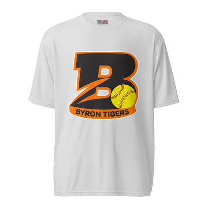 Active | Moisture Wicking Shirt | Byron High School Softball | Softball Logo