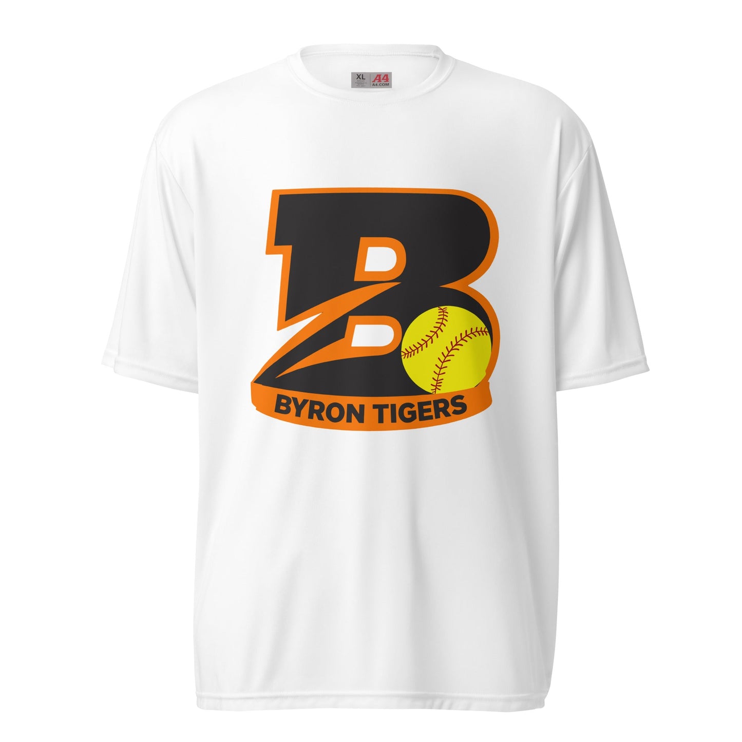 Active | Moisture Wicking Shirt | Byron High School Softball | Softball Logo