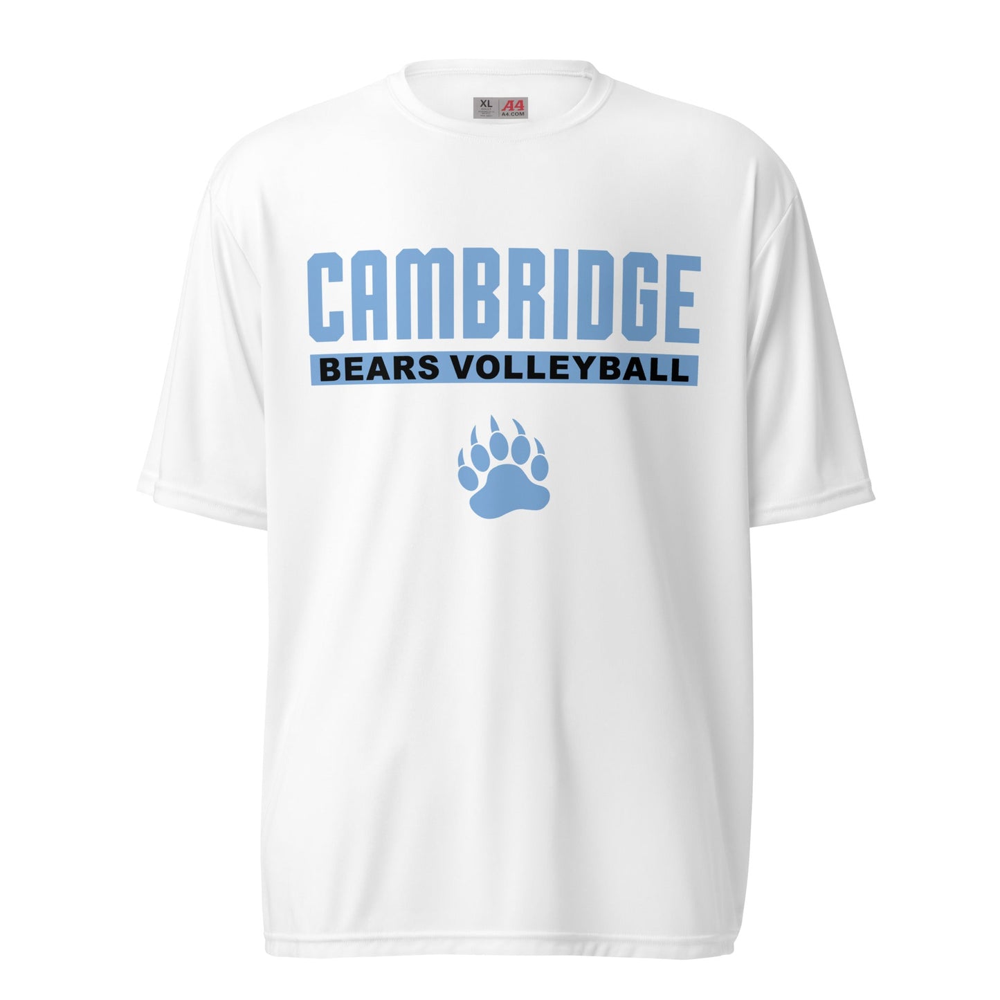 Active | Moisture Wicking Shirt | Cambridge Volleyball | Script Paw Logo