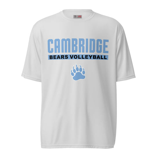 Active | Moisture Wicking Shirt | Cambridge Volleyball | Script Paw Logo