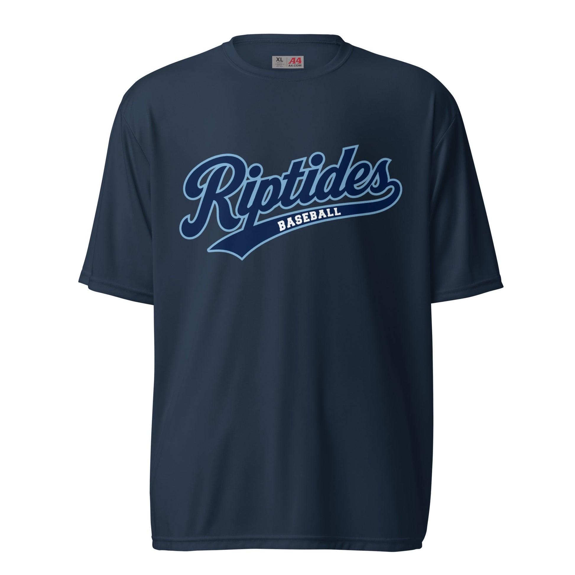 Active | Moisture Wicking Shirt | Cape Riptides Baseball | Modern Script Logo