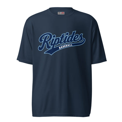 Active | Moisture Wicking Shirt | Cape Riptides Baseball | Modern Script Logo