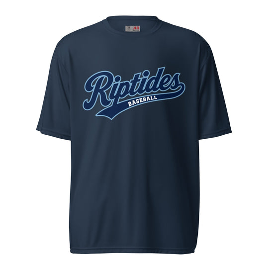 Active | Moisture Wicking Shirt | Cape Riptides Baseball | Modern Script Logo