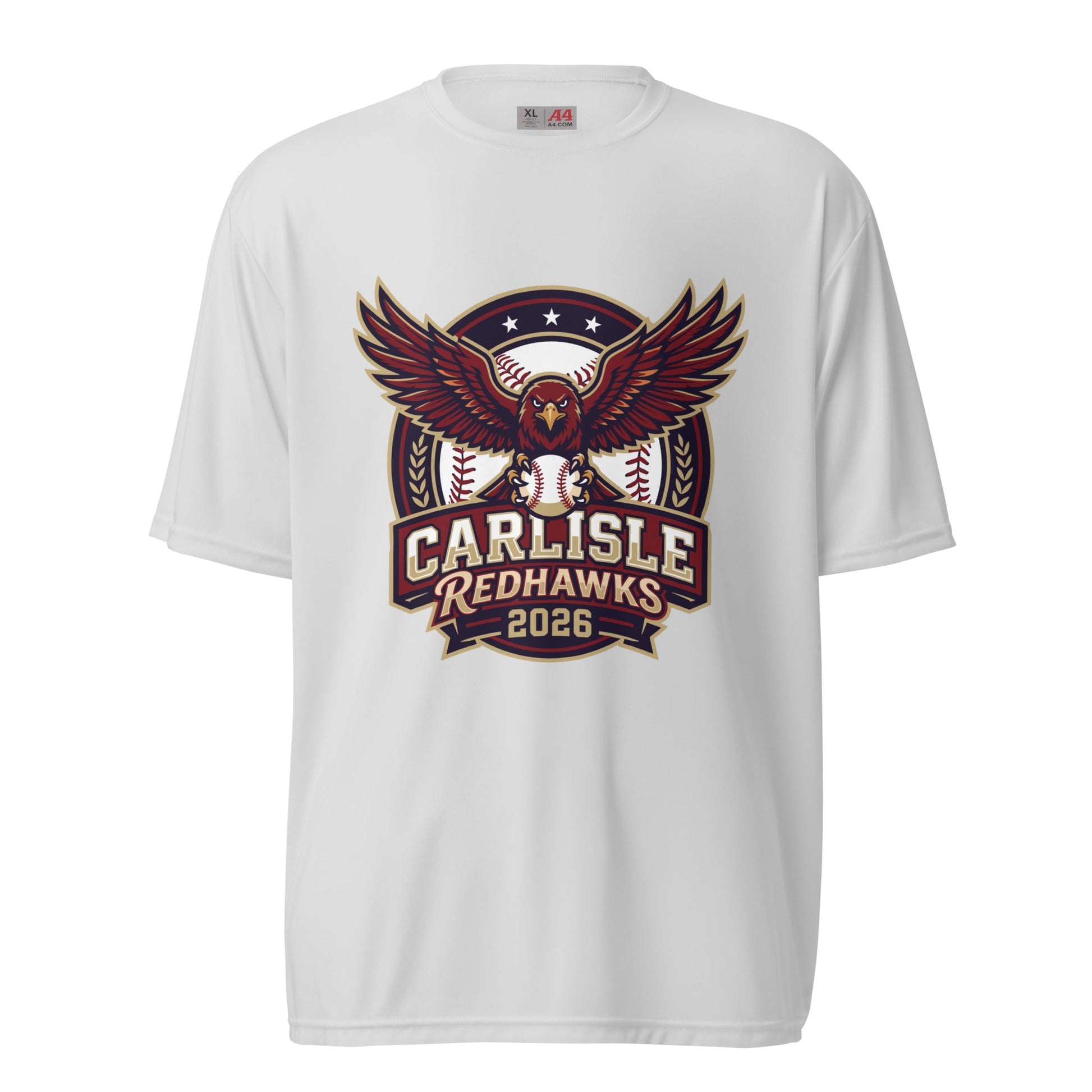 Active | Moisture Wicking Shirt | Carlisle Redhawks | Emblem Logo