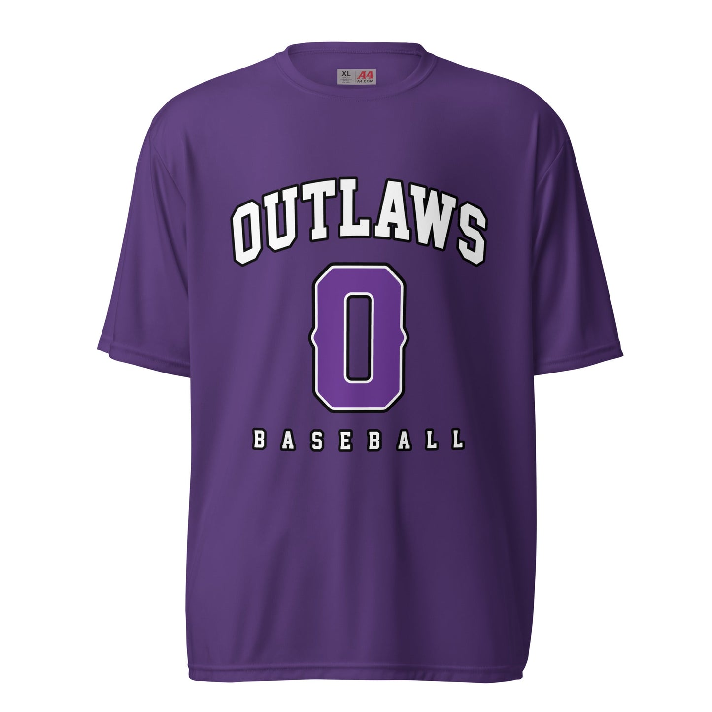 Active | Moisture Wicking Shirt | Carolina Outlaws Baseball | Atheltics Logo