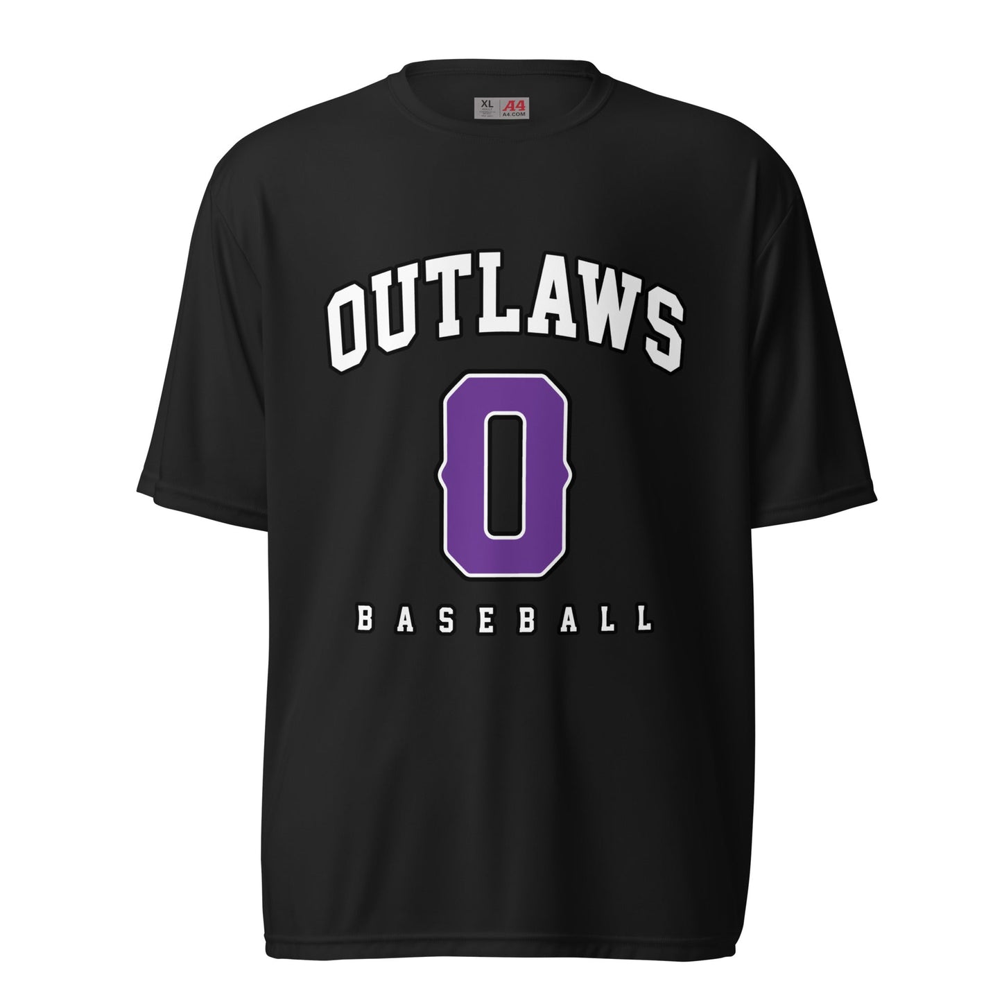 Active | Moisture Wicking Shirt | Carolina Outlaws Baseball | Atheltics Logo