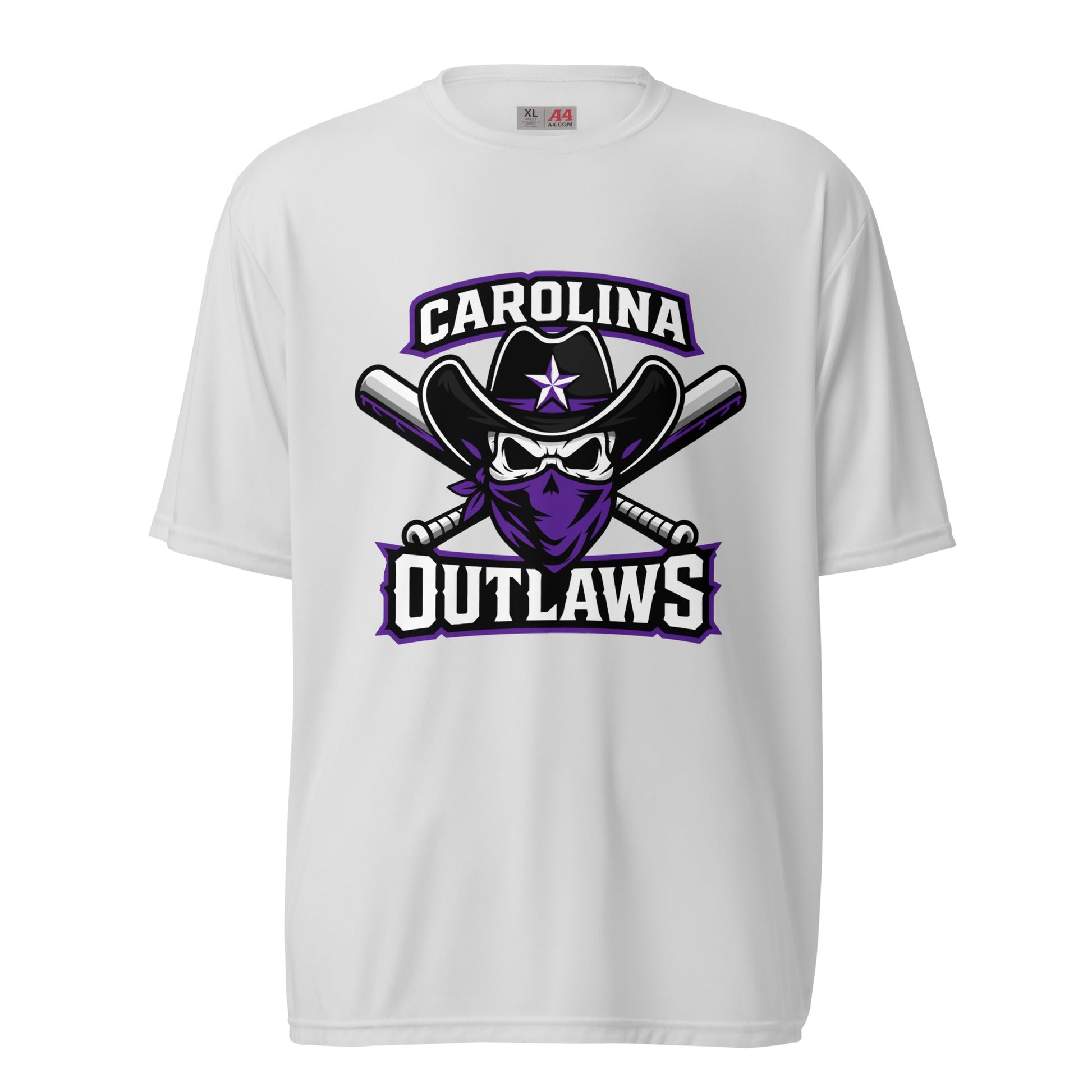 Active | Moisture Wicking Shirt | Carolina Outlaws Baseball | Crest Logo
