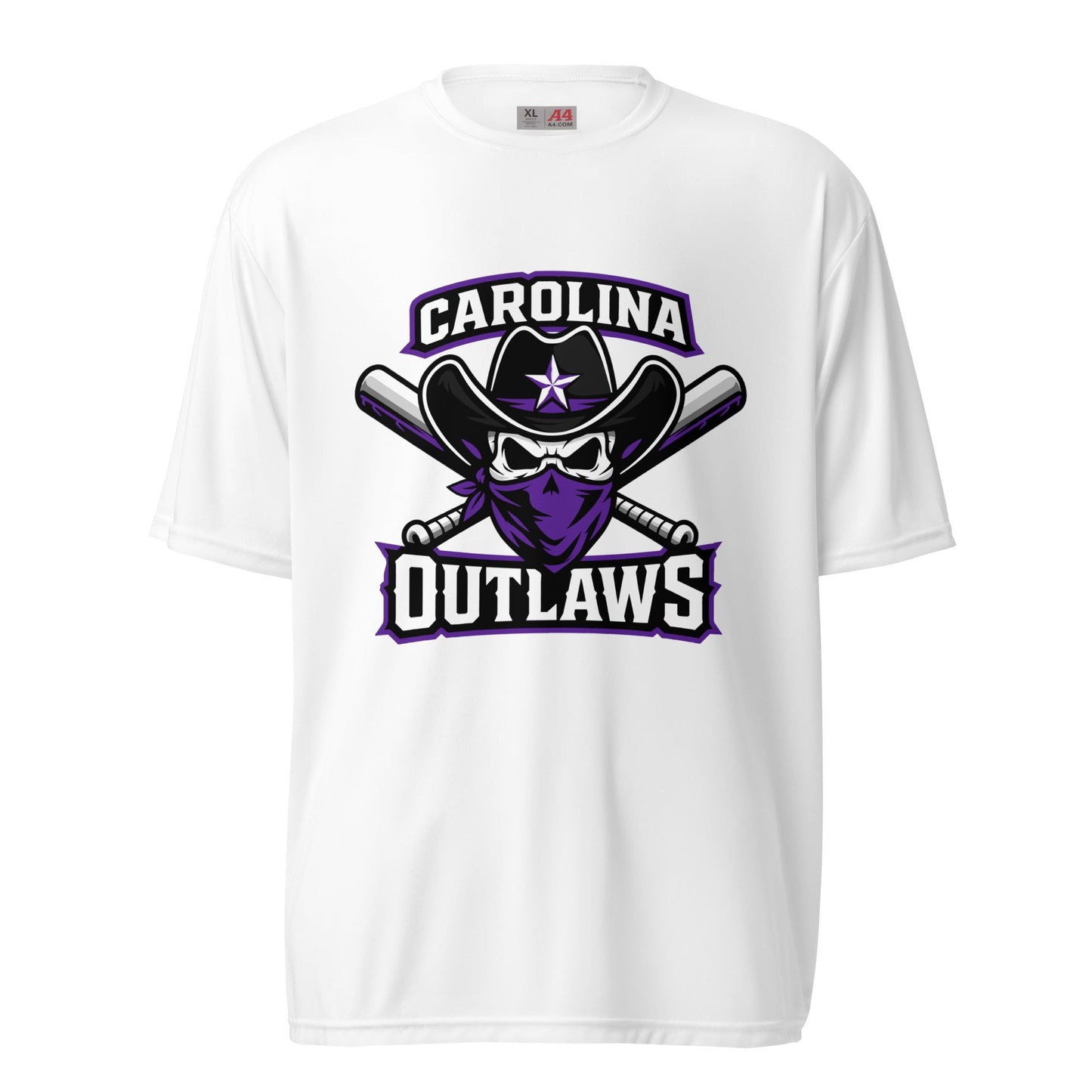 Active | Moisture Wicking Shirt | Carolina Outlaws Baseball | Crest Logo