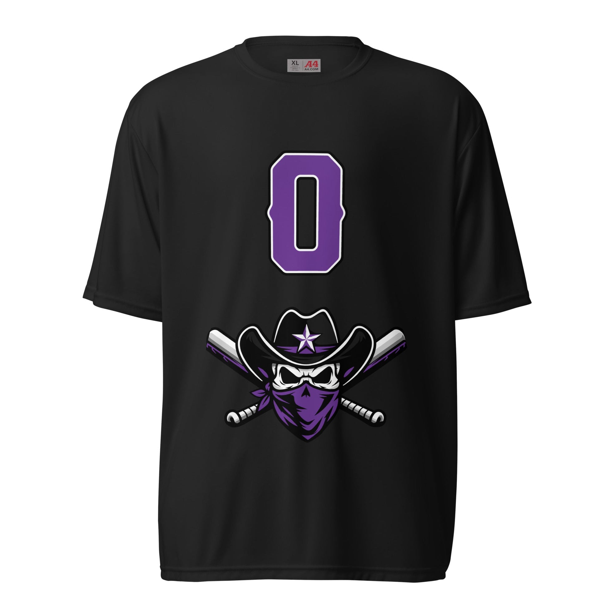 Active | Moisture Wicking Shirt | Carolina Outlaws Baseball | Purple Renegades Logo