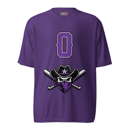Active | Moisture Wicking Shirt | Carolina Outlaws Baseball | Purple Renegades Logo