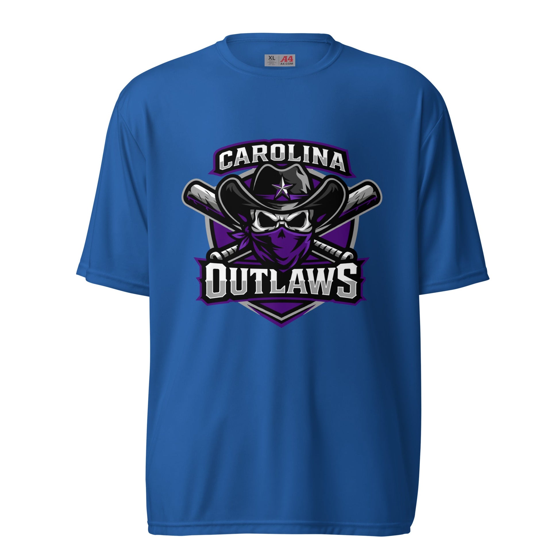 Active | Moisture Wicking Shirt | Carolina Outlaws Baseball | Shield Logo