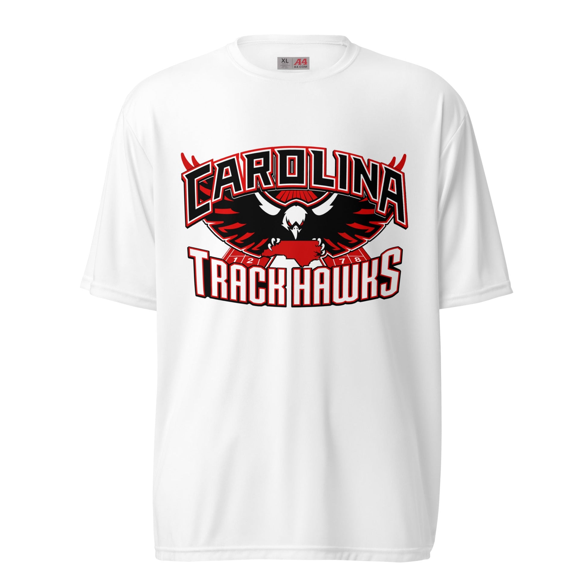 Active | Moisture Wicking Shirt | Carolina track Hawks | Emblem Logo