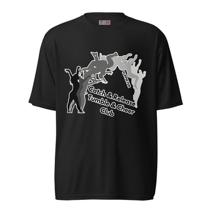 Active | Moisture Wicking Shirt | Catch & Release Tumble & Cheer Club | Tumble Logo