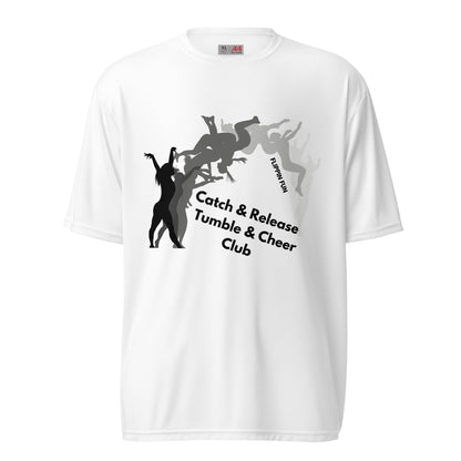 Active | Moisture Wicking Shirt | Catch & Release Tumble & Cheer Club | Tumble Logo